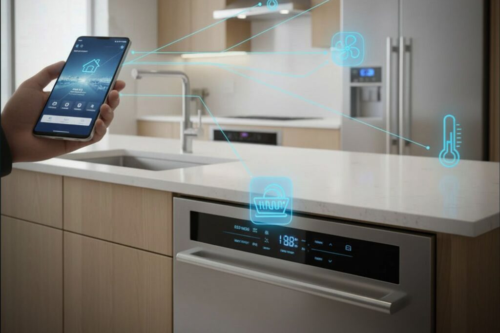 Tecnologias inteligentes nas lava-louças de 2026